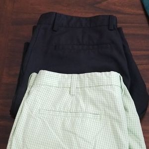 2 Pairs Of Izod Golf Shorts Size 36